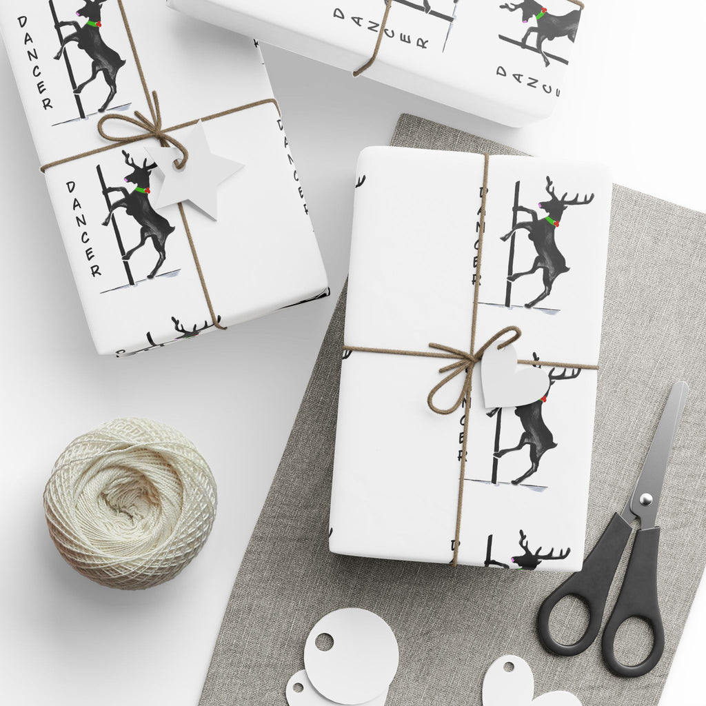 Black and White "Dancer" Wrapping Paper - Designed by GIGI