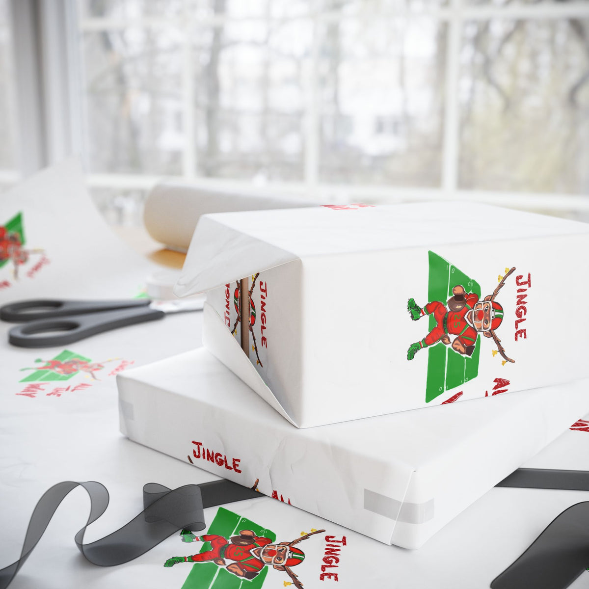 Holiday Funny Wrapping Paper Roll — Festive Fun Gift Wrap, Designed Exclusively by GIGI