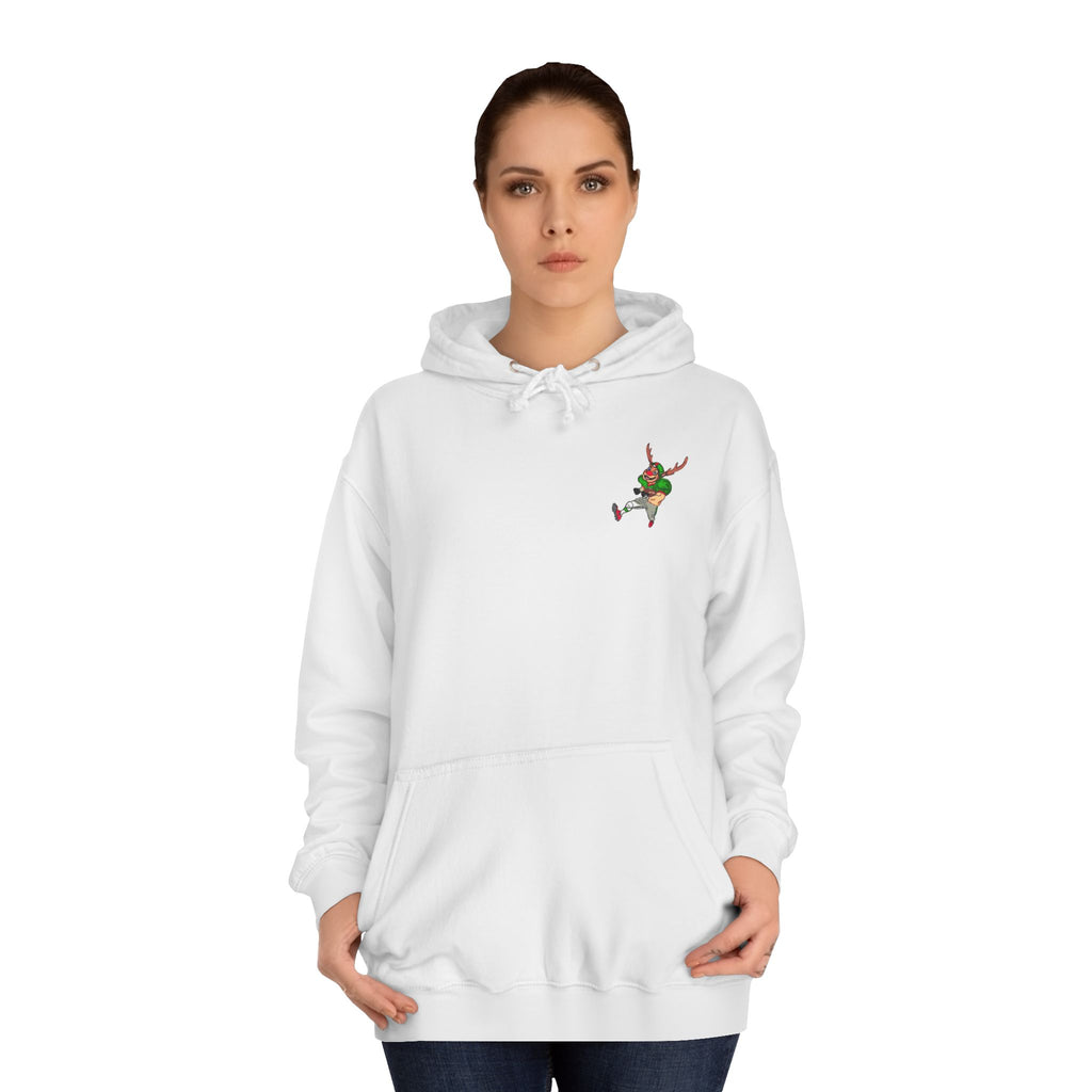 Holiday Hoodie — 'Not Another Tush Push!' Reindeer Christmas Pullover, exclusively designed by GIGI