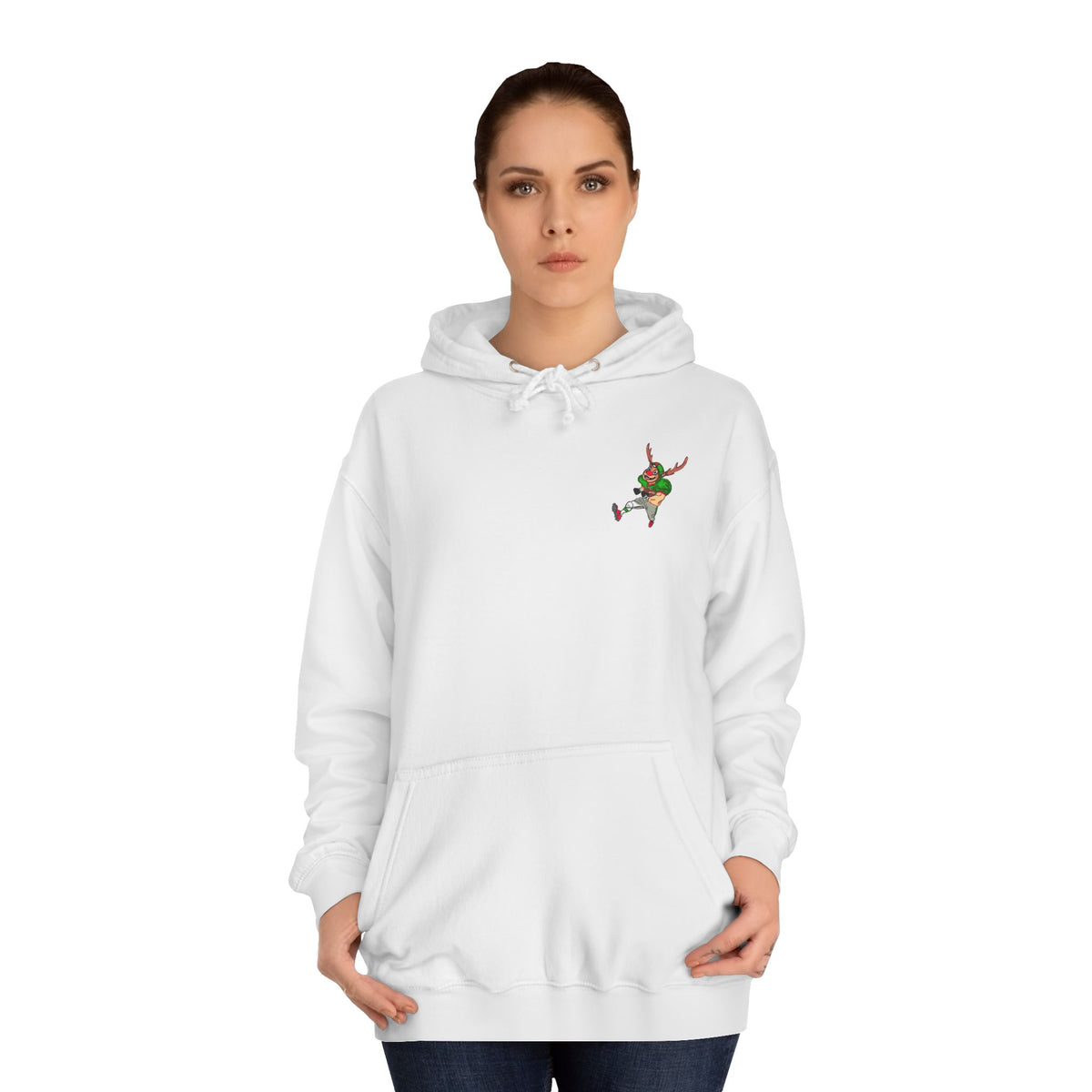 Holiday Hoodie — 'Not Another Tush Push!' Reindeer Christmas Pullover, exclusively designed by GIGI