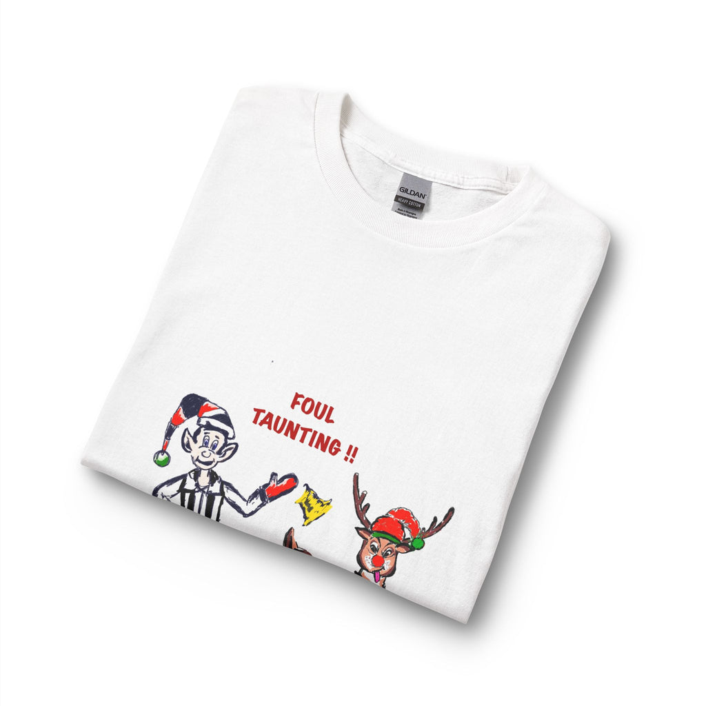 Foul Taunting! Funny Holiday Elf vs Referee Long Sleeve Tee, exclusively designed by GIGI