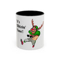 It's Blitzin' Time! Reindeer Football Accent Coffee Mug, designed by GIGI