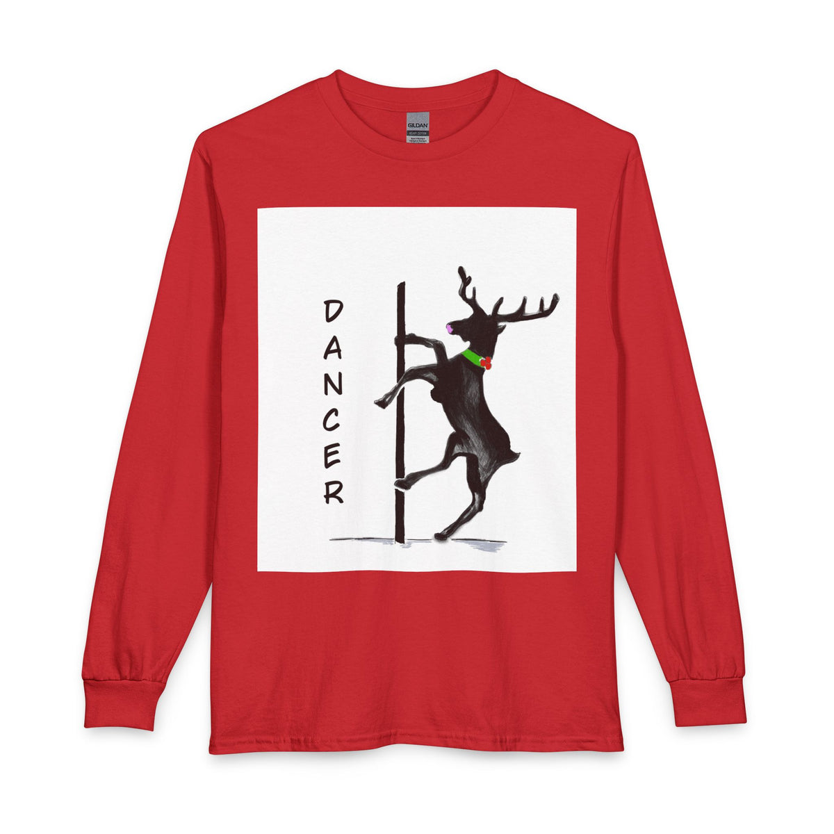 Exotic Pole "Dancer" the Reindeer Long Sleeve Tee - Designed by GIGI