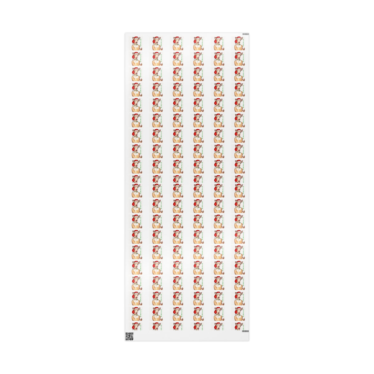 Christmas "Vixen" Wrapping Paper Designed by GIGI — Cute Vixen Holiday Gift Wrap