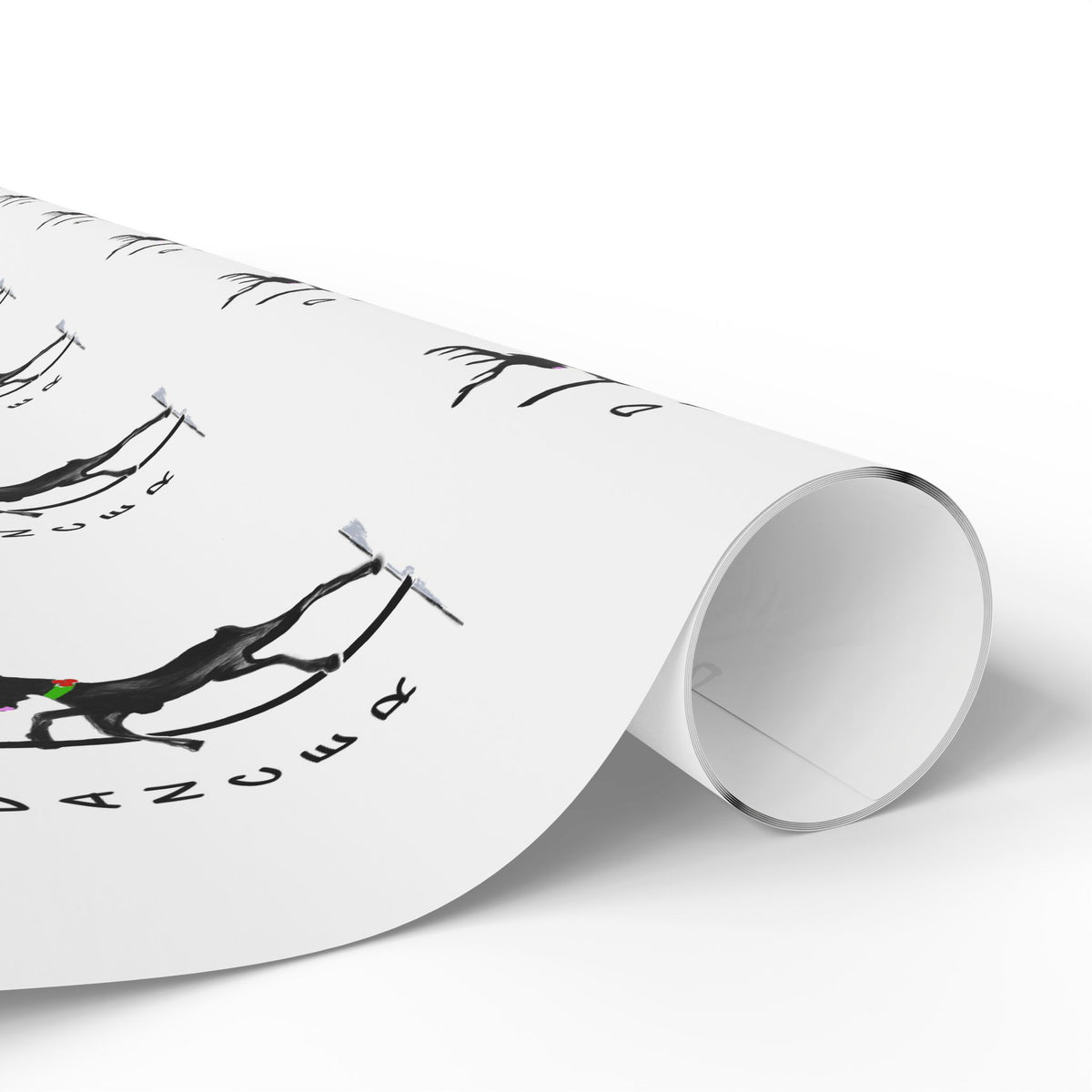 Black and White "Dancer" Wrapping Paper - Designed by GIGI