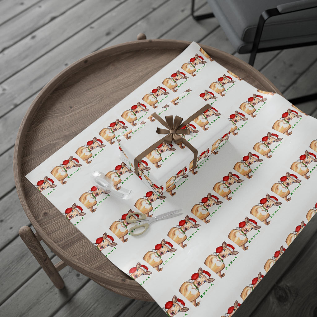 Christmas "Vixen" Wrapping Paper Designed by GIGI — Cute Vixen Holiday Gift Wrap
