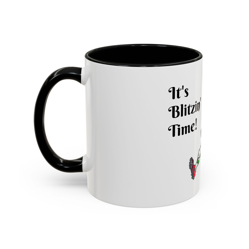 It's Blitzin' Time! Reindeer Football Accent Coffee Mug, designed by GIGI