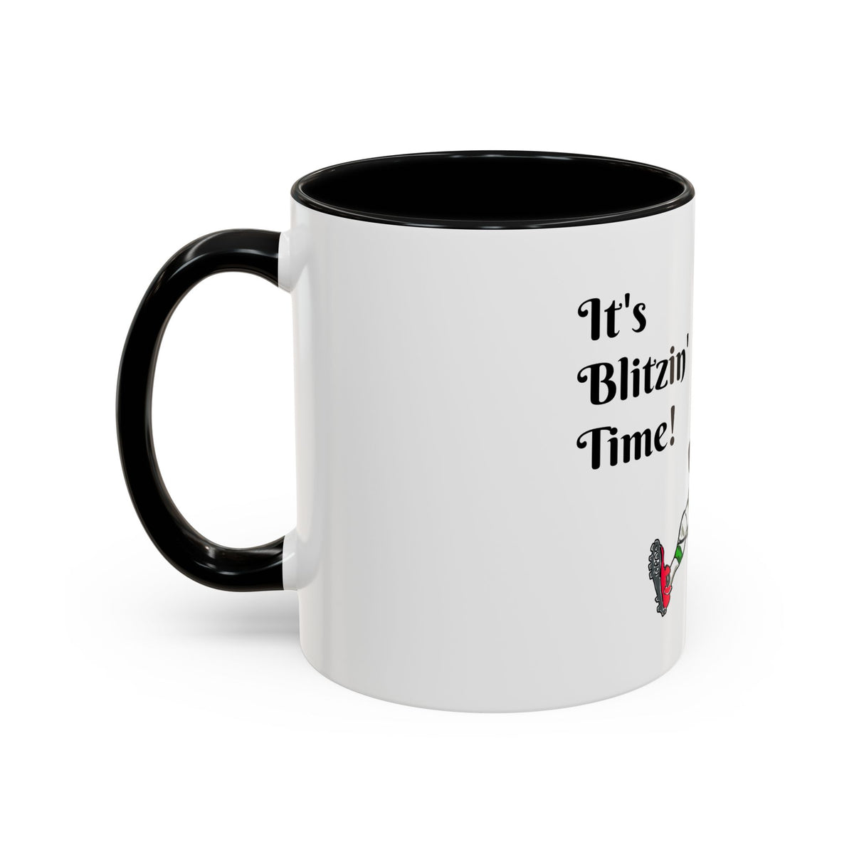 It's Blitzin' Time! Reindeer Football Accent Coffee Mug, designed by GIGI