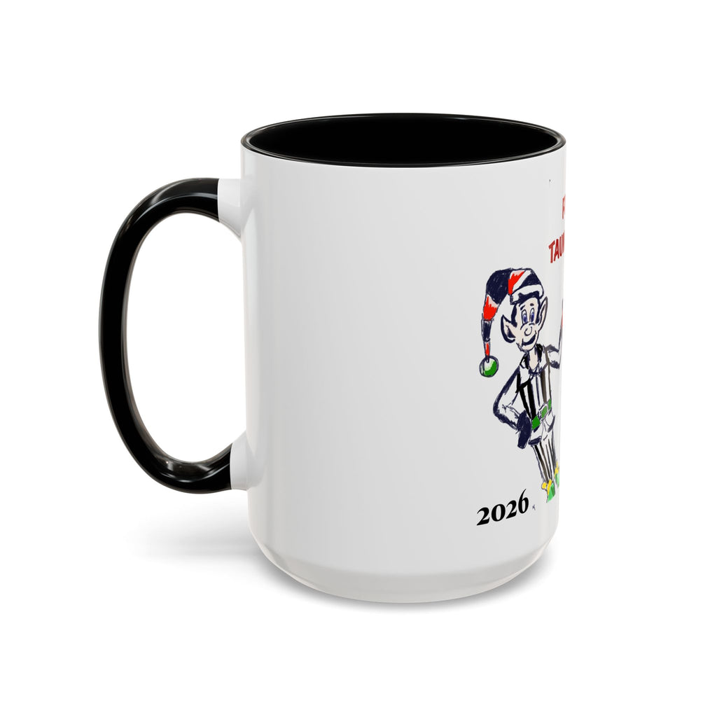Foul Taunting!! Christmas Elf vs Reindeer Coffee Mug, designed by GIGI, (11/15 oz)