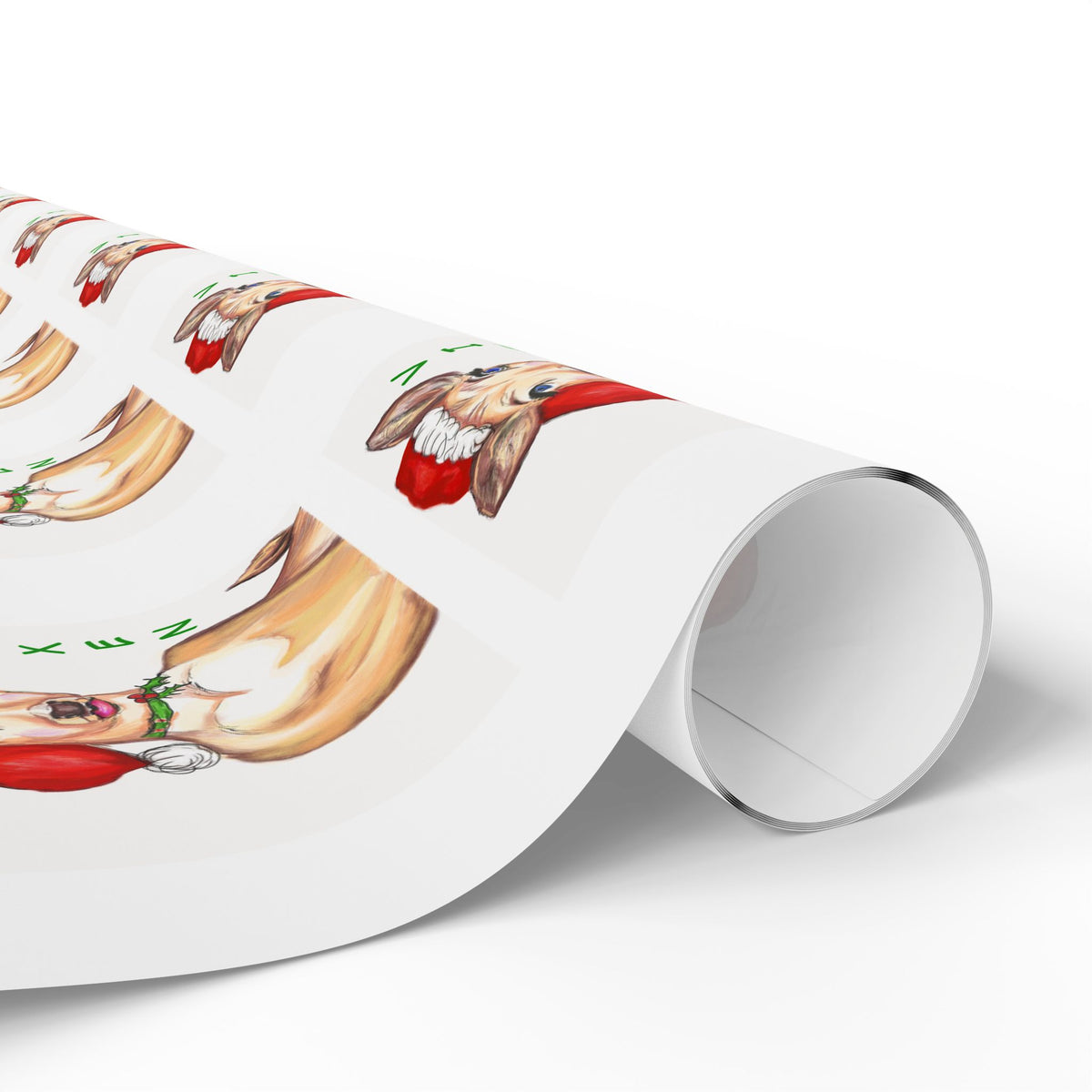 Christmas "Vixen" Wrapping Paper Designed by GIGI — Cute Vixen Holiday Gift Wrap