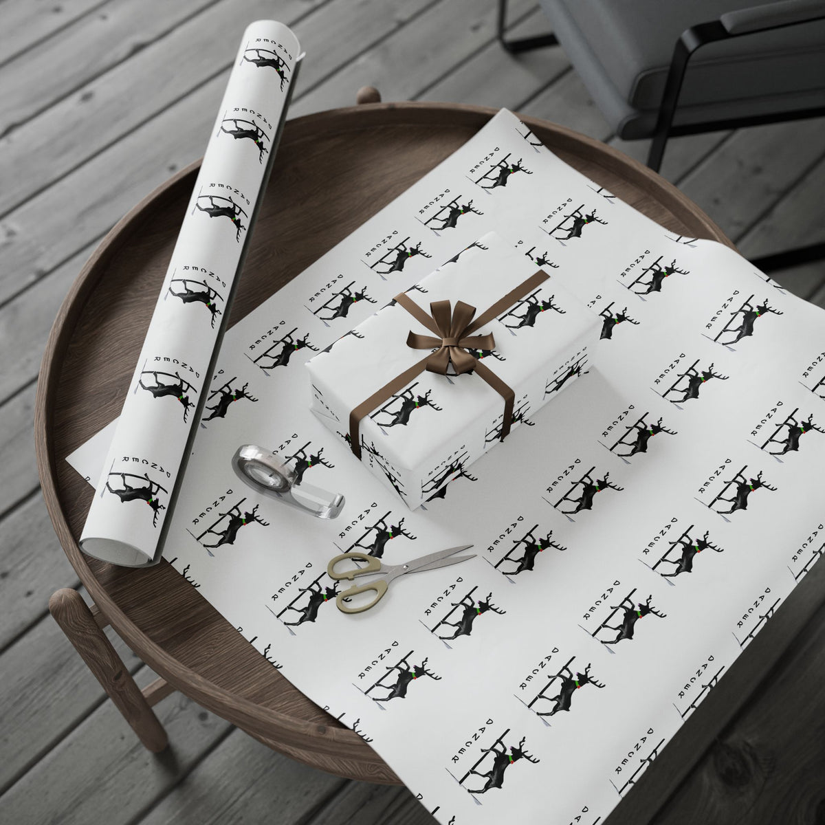 Black and White "Dancer" Wrapping Paper - Designed by GIGI