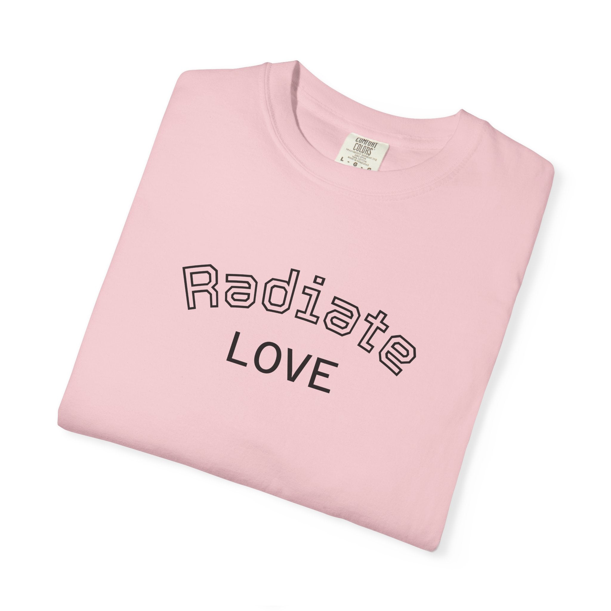 Radiate Love T-Shirt — Yellow Sunblock Graphic Tee