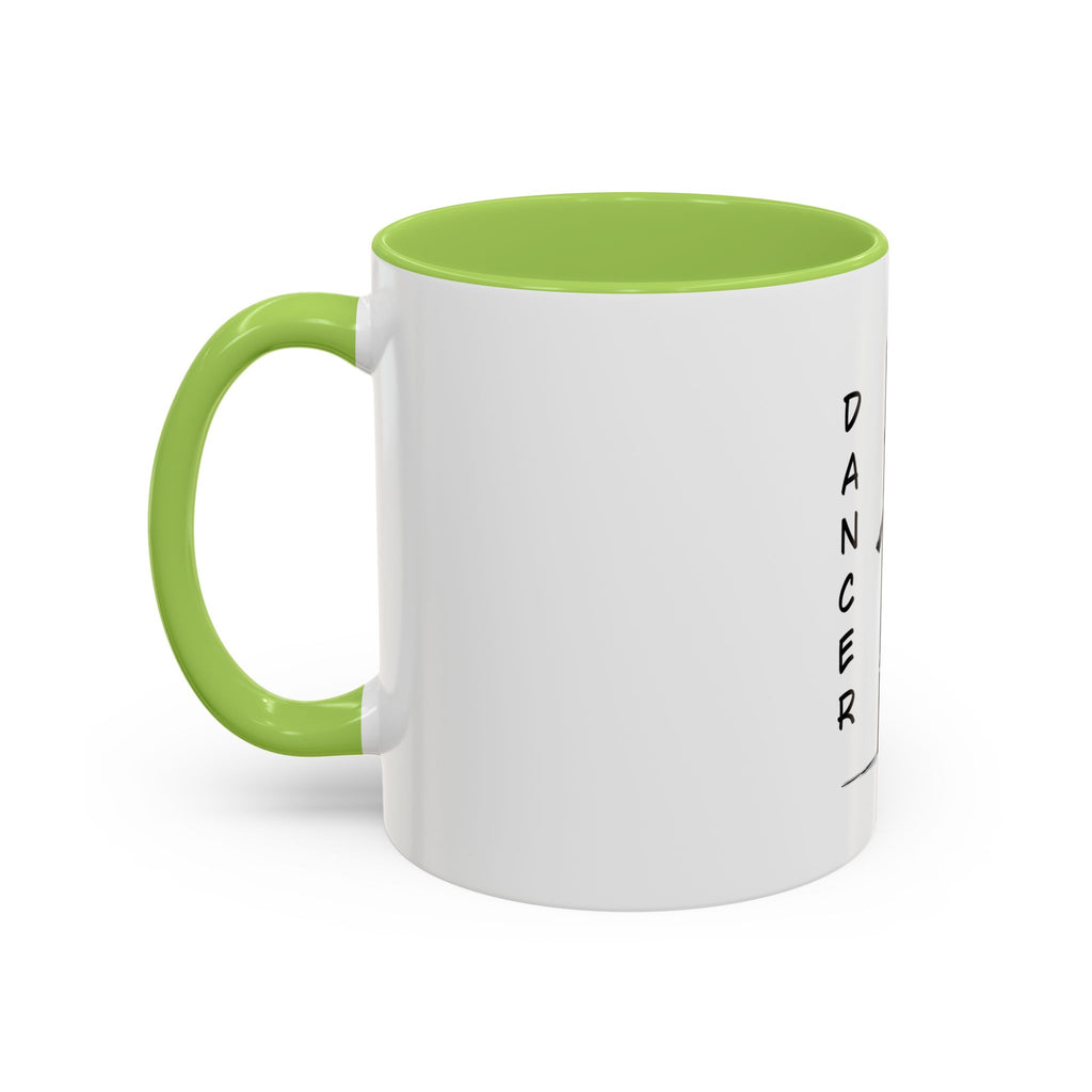 Reindeer Pole "Dancer" Coffee Mug, Designed by GIGI — Holiday Funny Dancer Accent Mug (11/15oz)