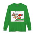 Long Sleeve Tee — "Not Another Tush Push!" Santa & Reindeer Christmas Shirt, designed by GIGI