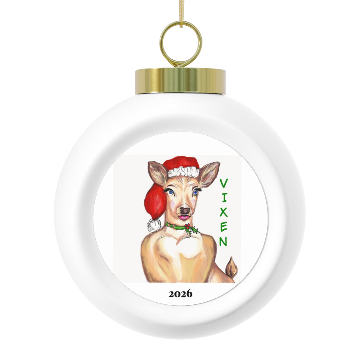 "Vixen" 2026 Christmas Ball Ornament by GIGI