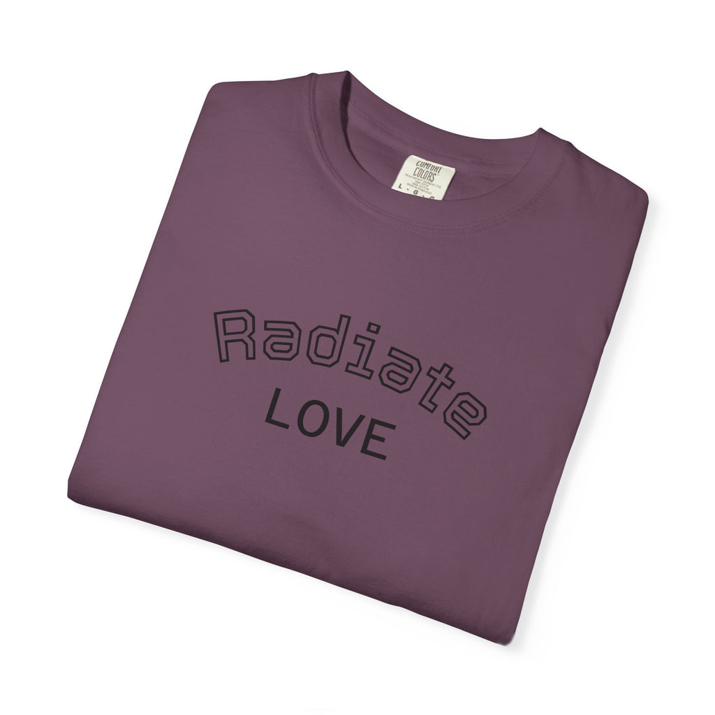 Radiate Love T-Shirt — Yellow Sunblock Graphic Tee