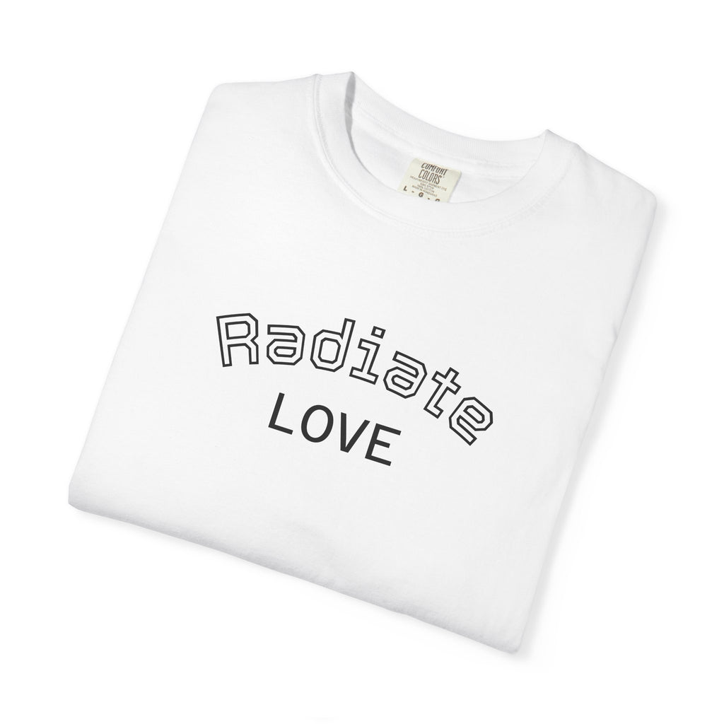 Radiate Love T-Shirt — Yellow Sunblock Graphic Tee