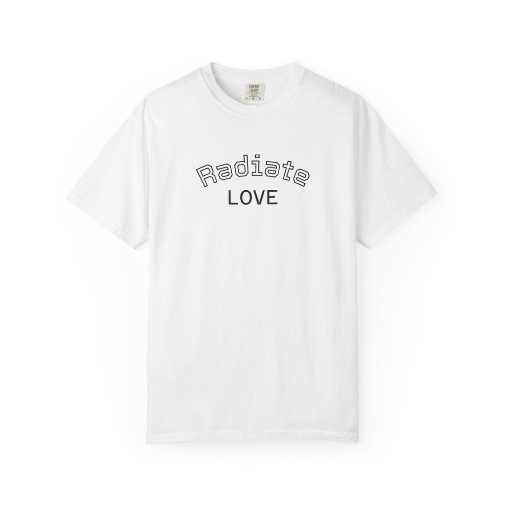 Radiate Love T-Shirt — Yellow Sunblock Graphic Tee