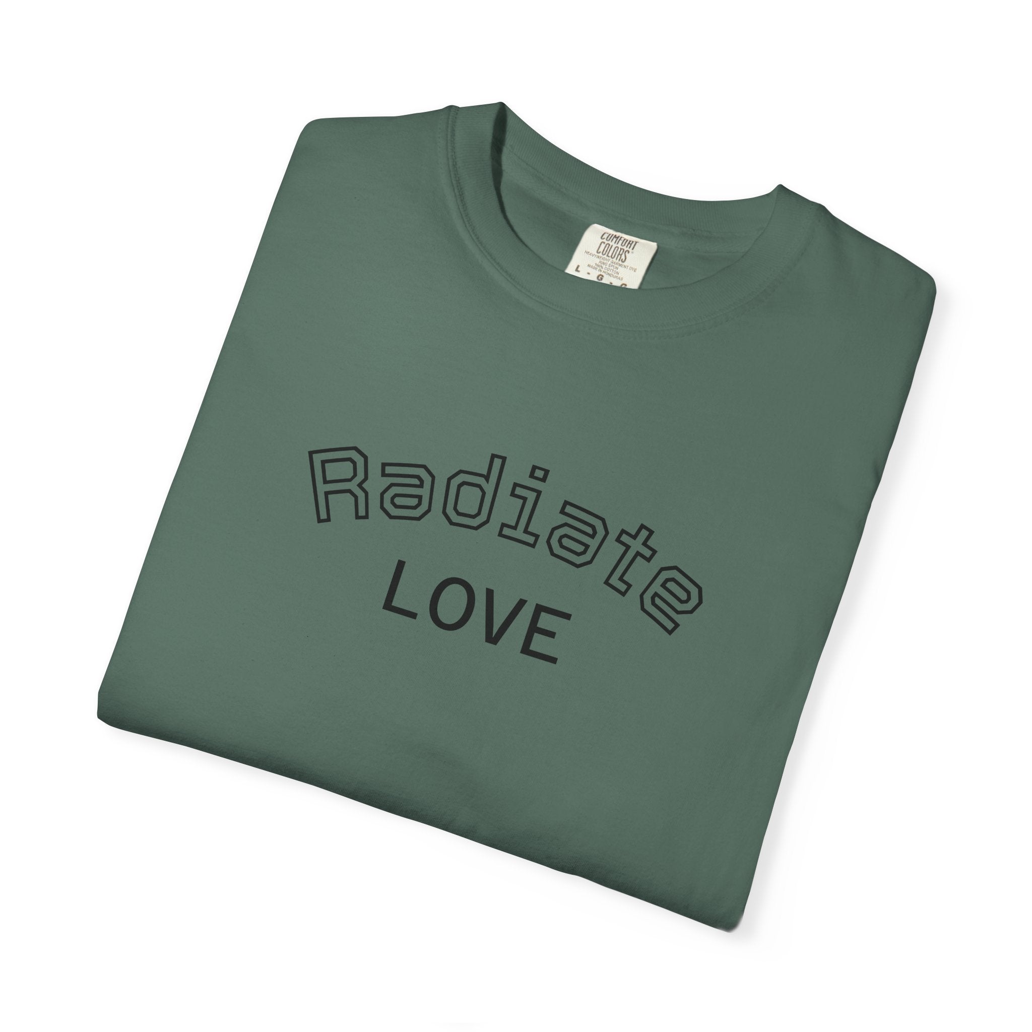 Radiate Love T-Shirt — Yellow Sunblock Graphic Tee