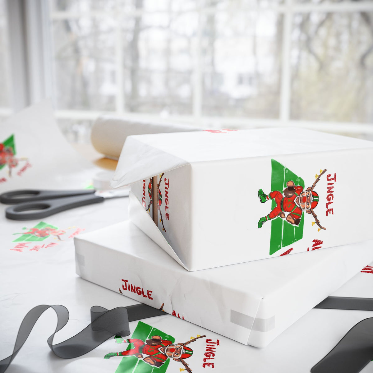 Holiday Funny Wrapping Paper Roll — Festive Fun Gift Wrap, Designed Exclusively by GIGI