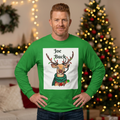 Joe Buck Reindeer Long Sleeve Tee — Funny Christmas Holiday Shirt, designed by GIGI