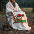 Not Another Tush Push! Velveteen Holiday Throw Blanket (2026) by GIGI
