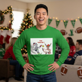 Foul Taunting! Funny Holiday Elf vs Referee Long Sleeve Tee, exclusively designed by GIGI