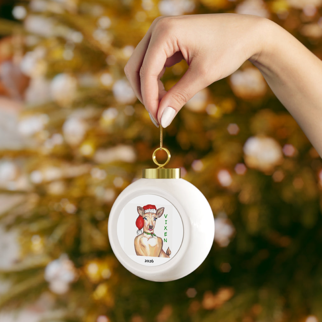 "Vixen" 2026 Christmas Ball Ornament by GIGI