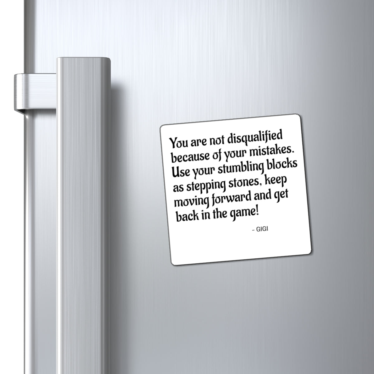 Inspirational Quote Magnet — "You are not disqualified..." Refrigerator Motivational Reminder