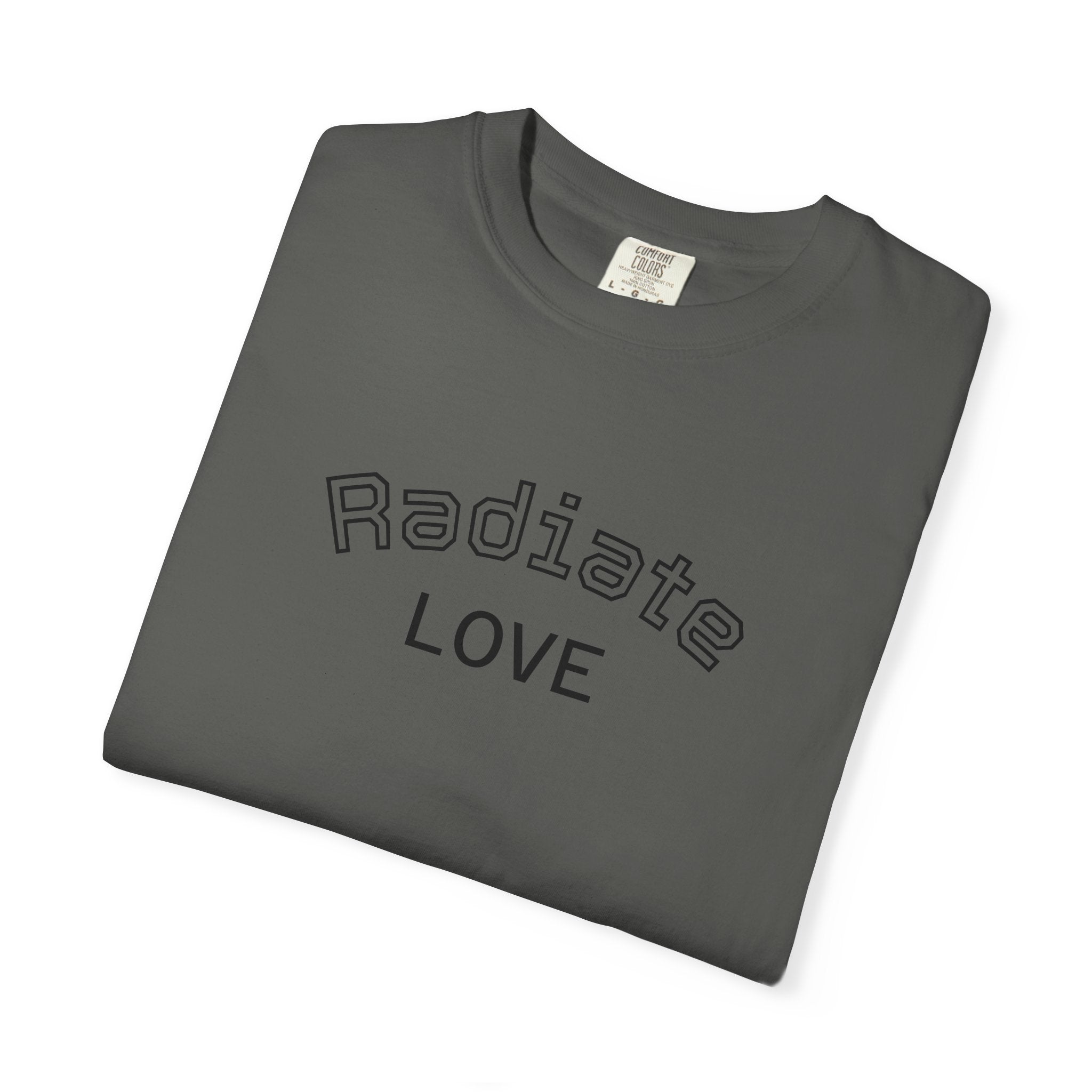 Radiate Love T-Shirt — Yellow Sunblock Graphic Tee