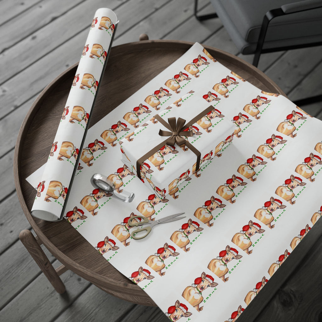 Christmas "Vixen" Wrapping Paper Designed by GIGI — Cute Vixen Holiday Gift Wrap