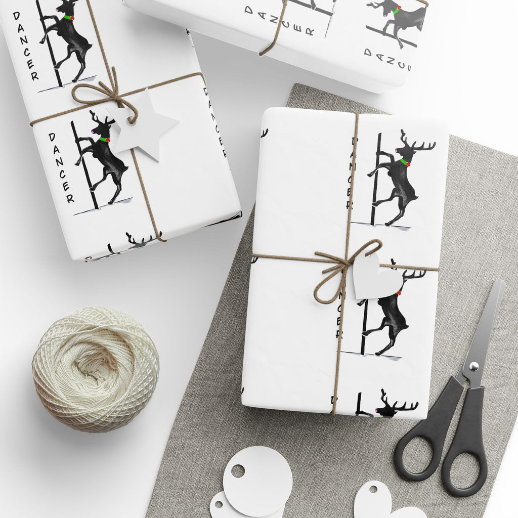Black and White "Dancer" Wrapping Paper - Designed by GIGI