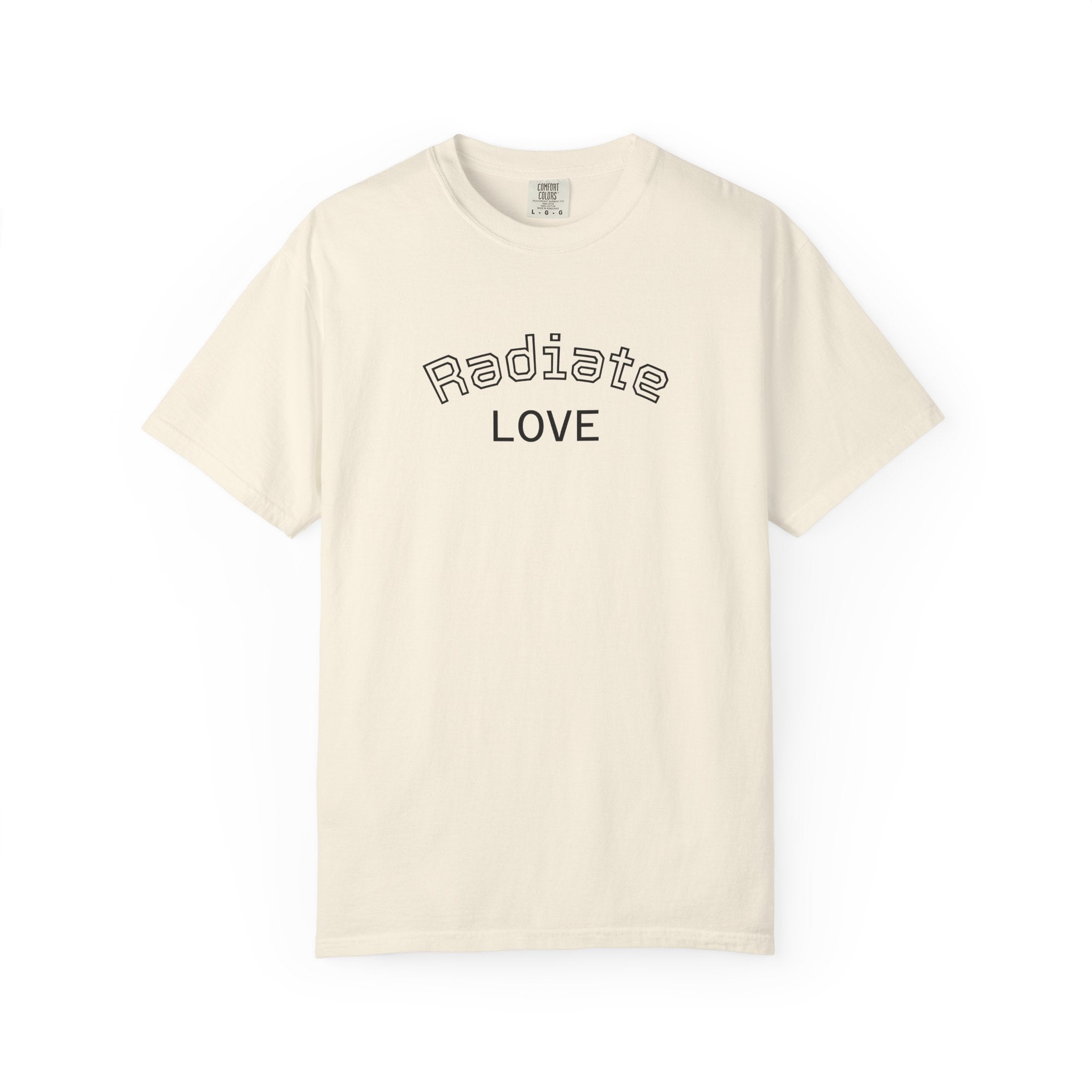 Radiate Love T-Shirt — Yellow Sunblock Graphic Tee