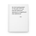 Journal — Inspirational Quote "No more giving power to the past, let it go"