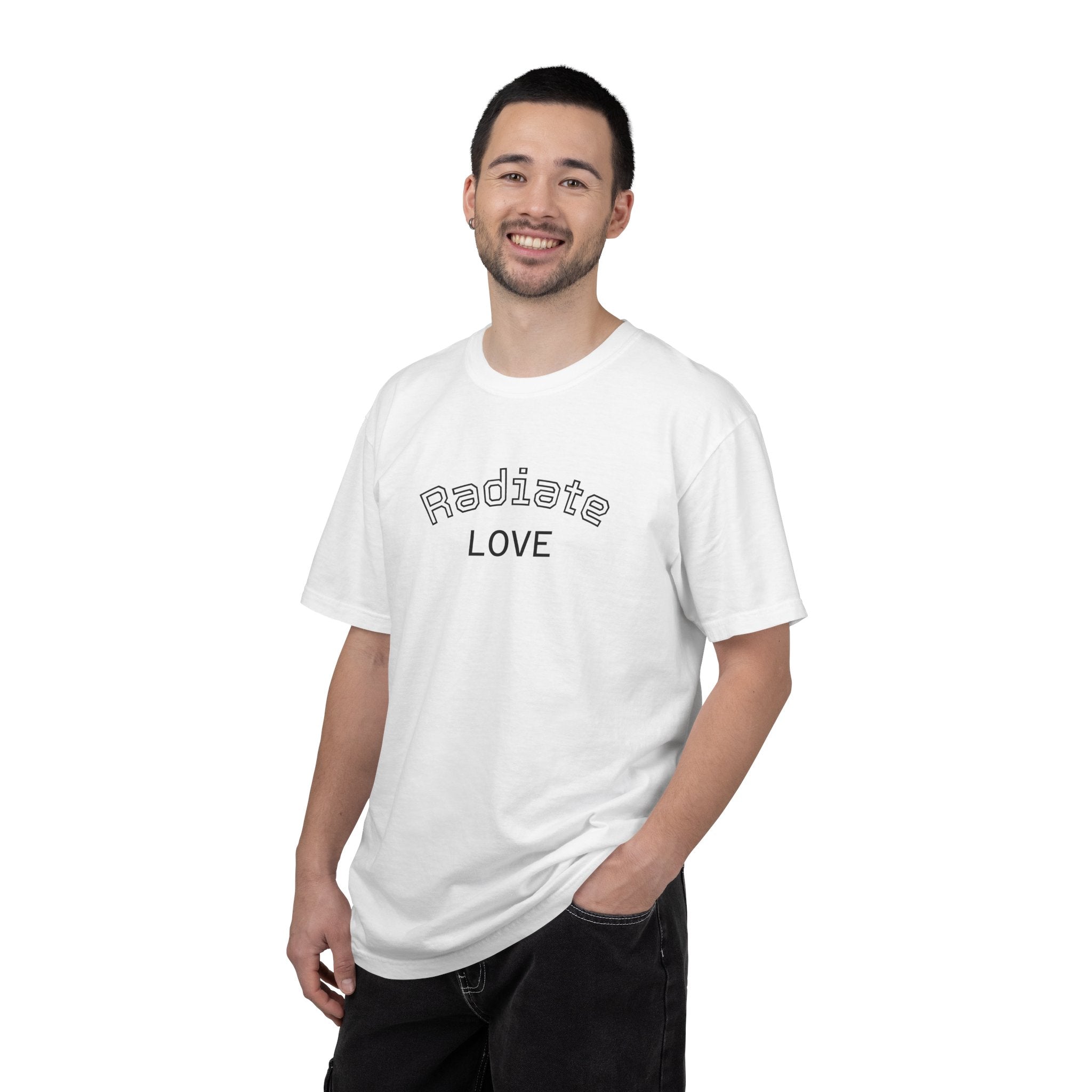 Radiate Love T-Shirt — Yellow Sunblock Graphic Tee