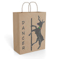 Pole "Dancer" Reindeer Christmas Paper Gift Bag - Designed by GIGI