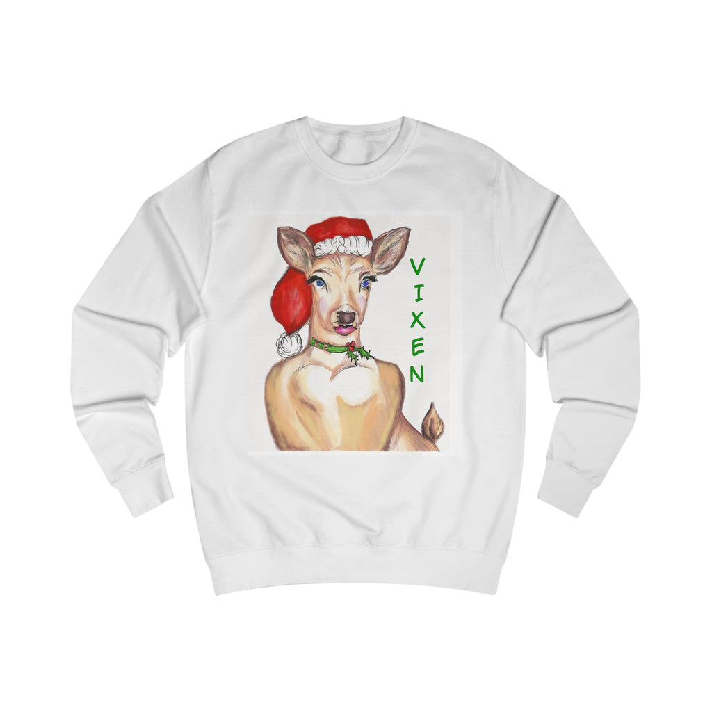 "Vixen" Deer Christmas Sweatshirt - Exclusively Designed by GIGI