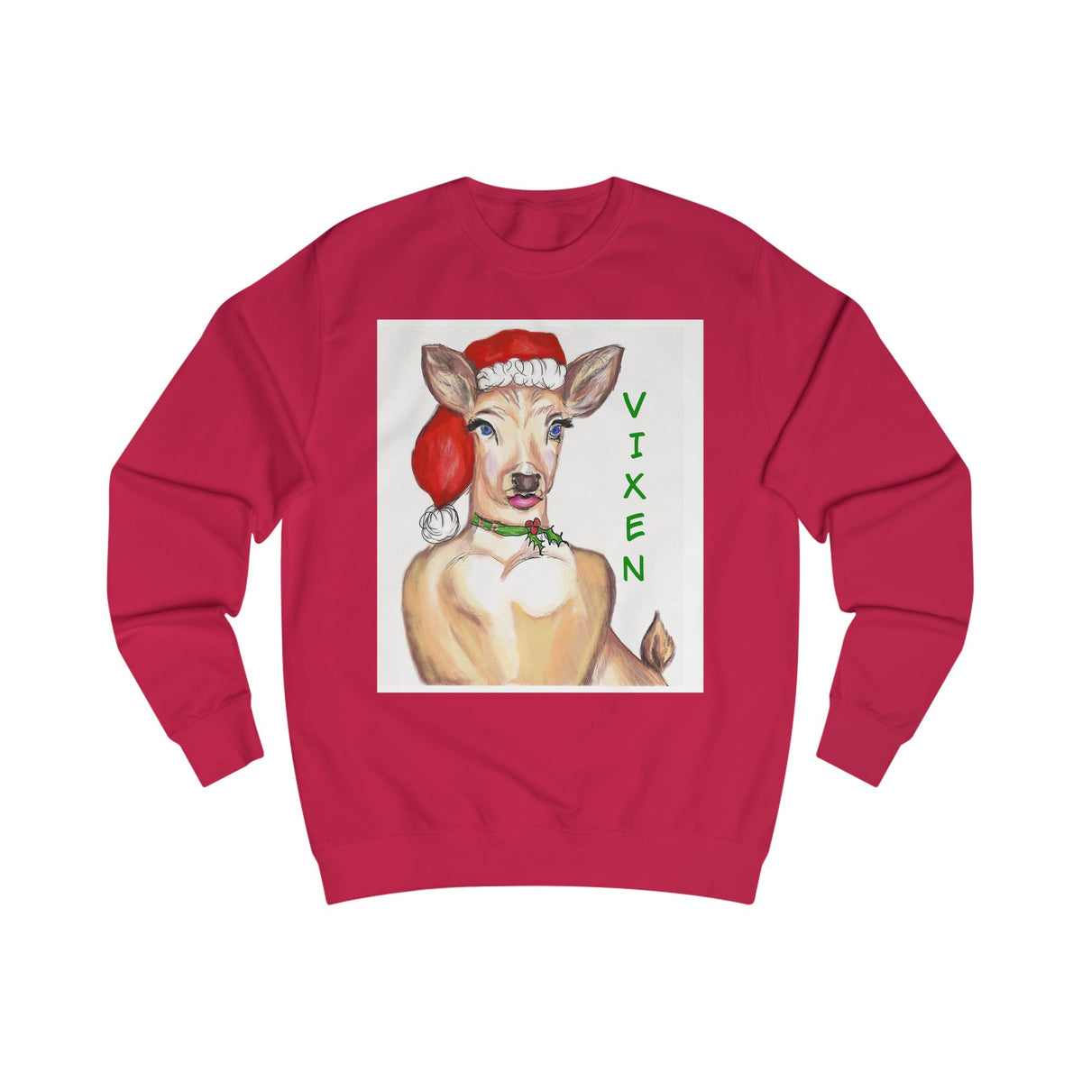 "Vixen" Deer Christmas Sweatshirt - Exclusively Designed by GIGI