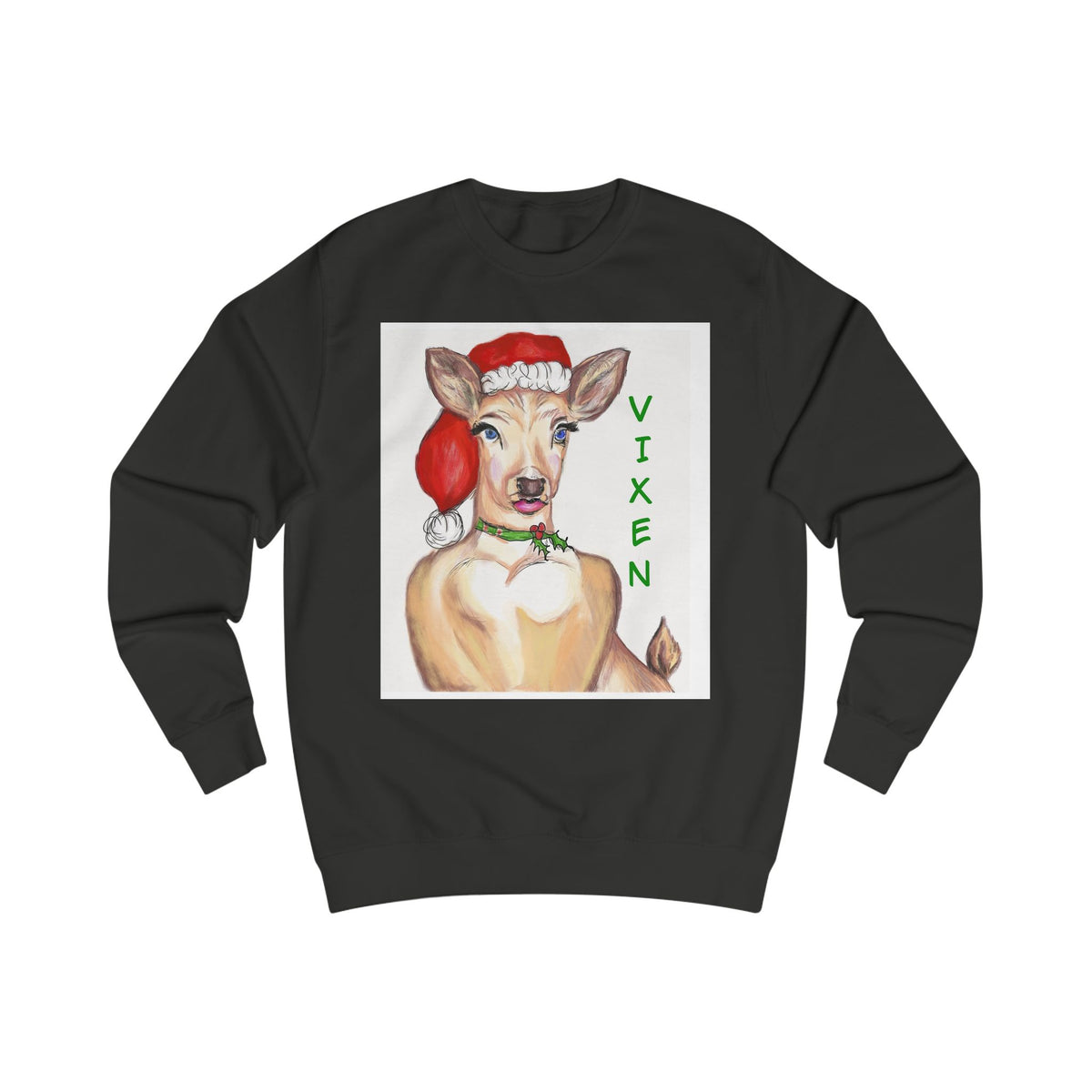 "Vixen" Deer Christmas Sweatshirt - Exclusively Designed by GIGI