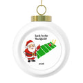 Sack in the Backfield Santa 2026 Christmas Ball Ornament by GIGI