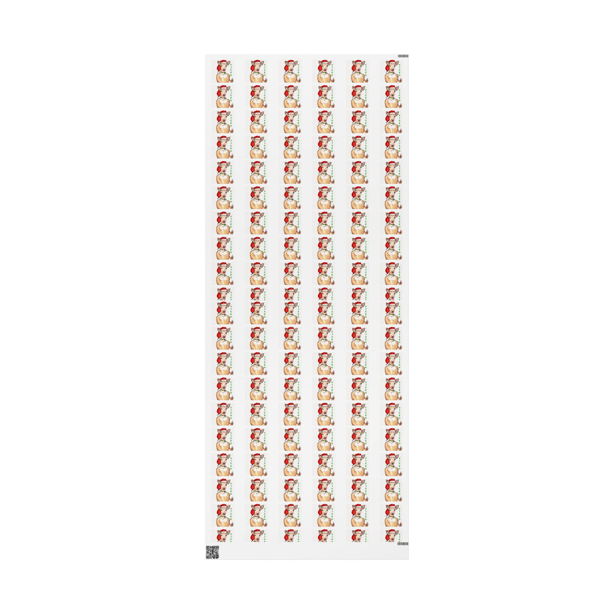 Christmas "Vixen" Wrapping Paper Designed by GIGI — Cute Vixen Holiday Gift Wrap