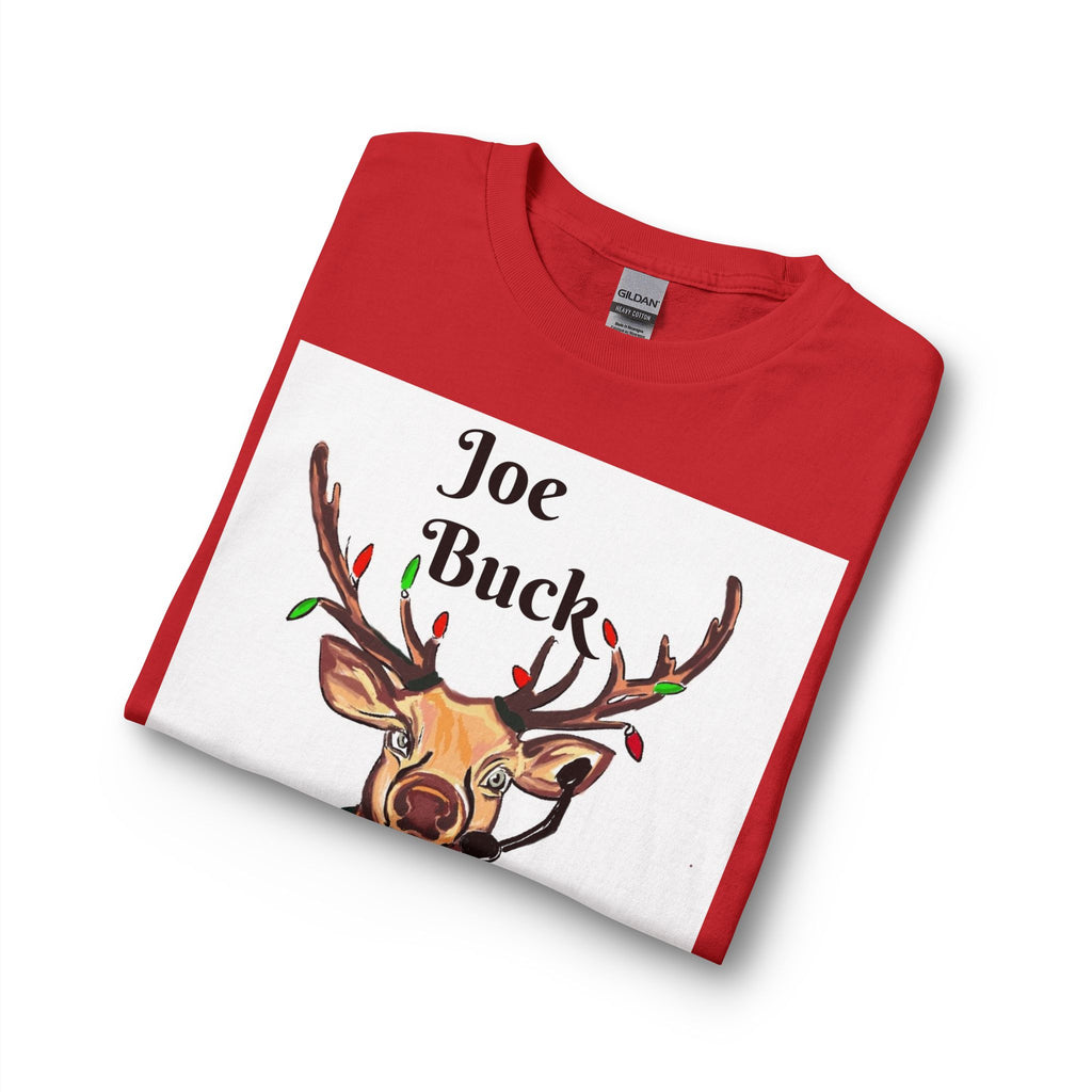 Joe Buck Reindeer Long Sleeve Tee — Funny Christmas Holiday Shirt, designed by GIGI