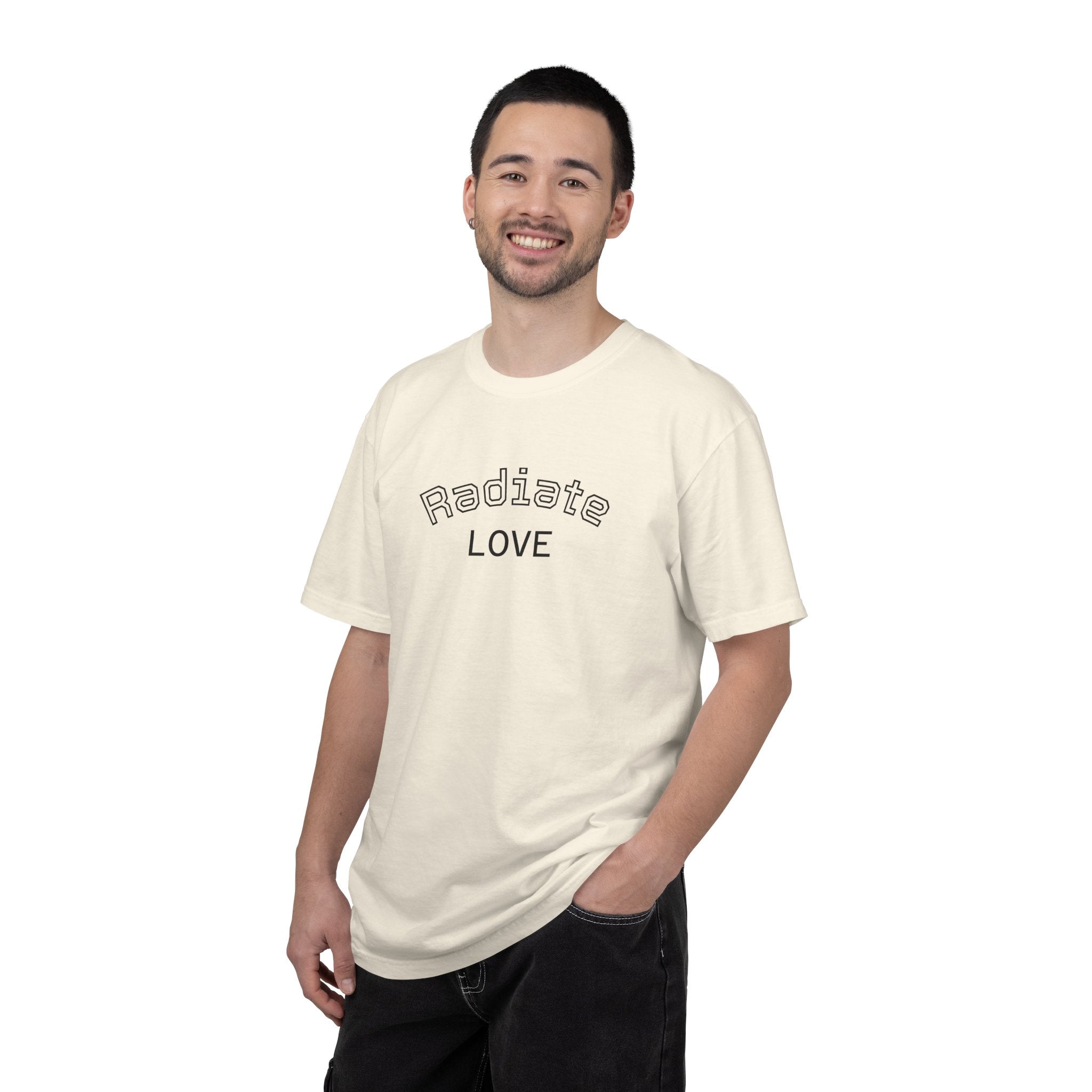 Radiate Love T-Shirt — Yellow Sunblock Graphic Tee