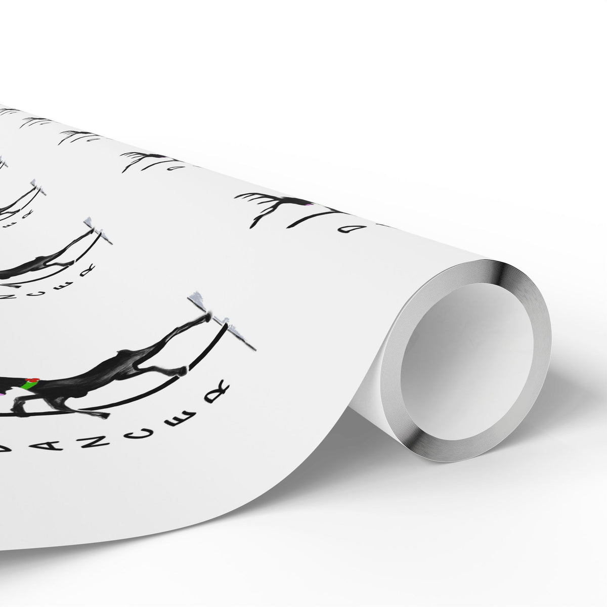 Black and White "Dancer" Wrapping Paper - Designed by GIGI