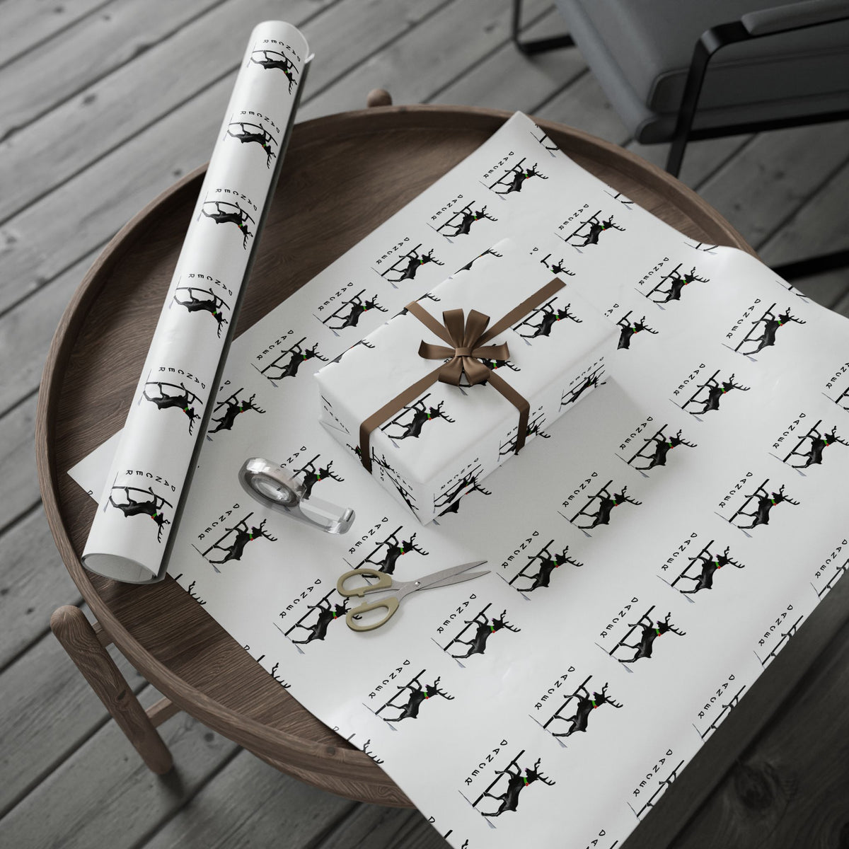 Black and White "Dancer" Wrapping Paper - Designed by GIGI