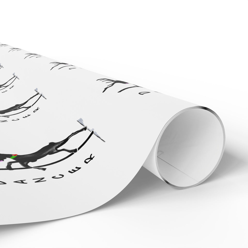 Black and White "Dancer" Wrapping Paper - Designed by GIGI