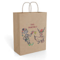 Custom Holiday Paper Gift Bag, "Foul, Taunting", designed by GIGI