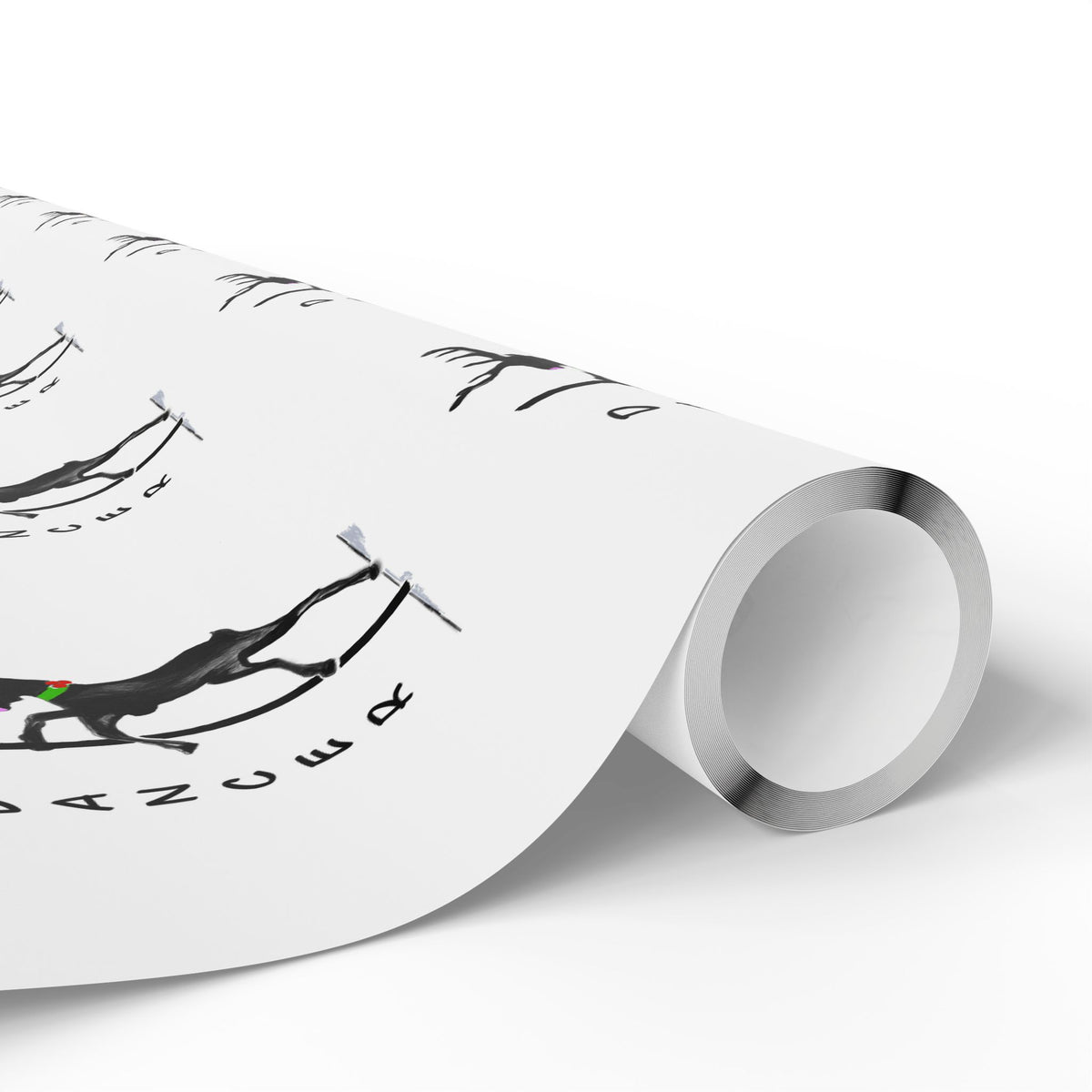 Black and White "Dancer" Wrapping Paper - Designed by GIGI