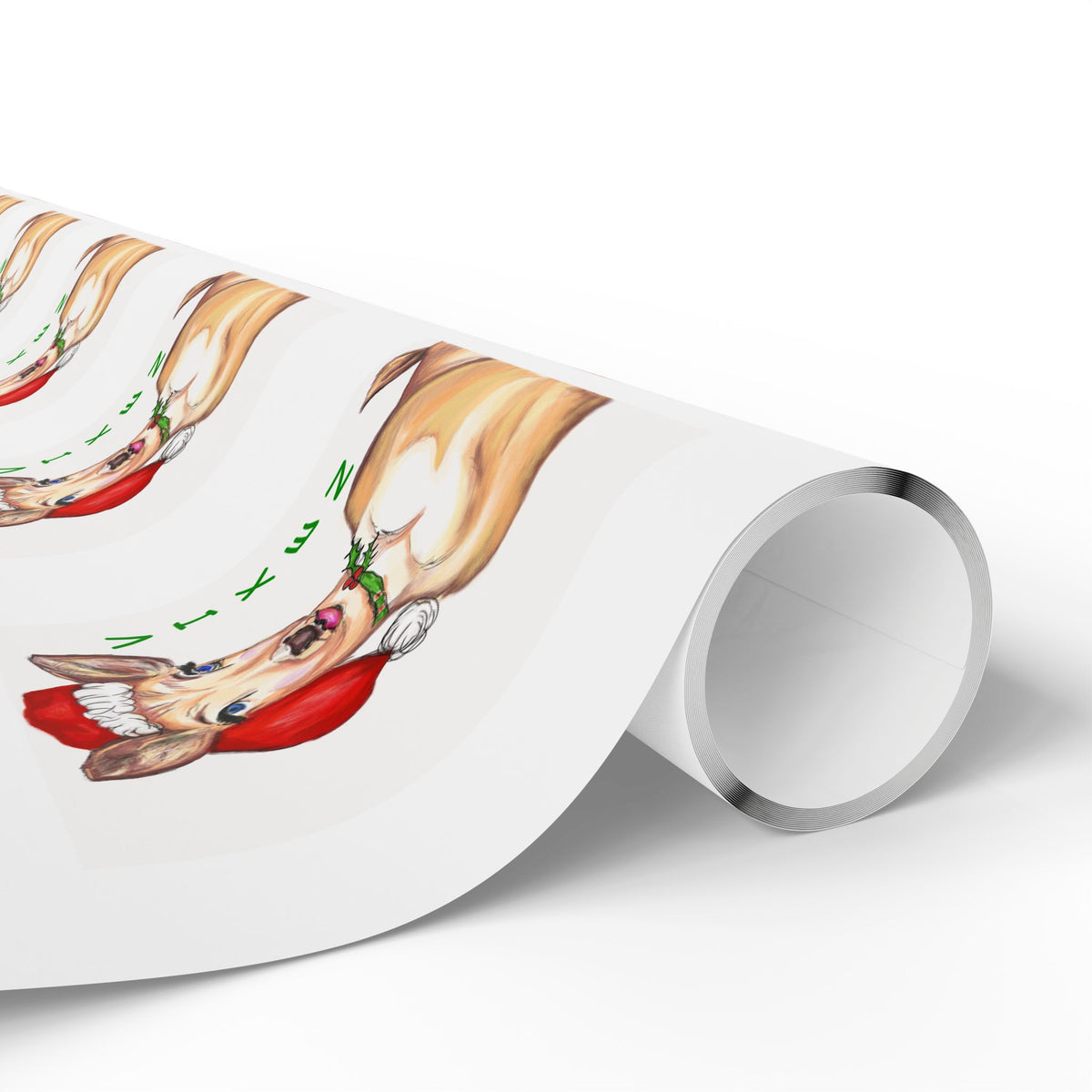Christmas "Vixen" Wrapping Paper Designed by GIGI — Cute Vixen Holiday Gift Wrap
