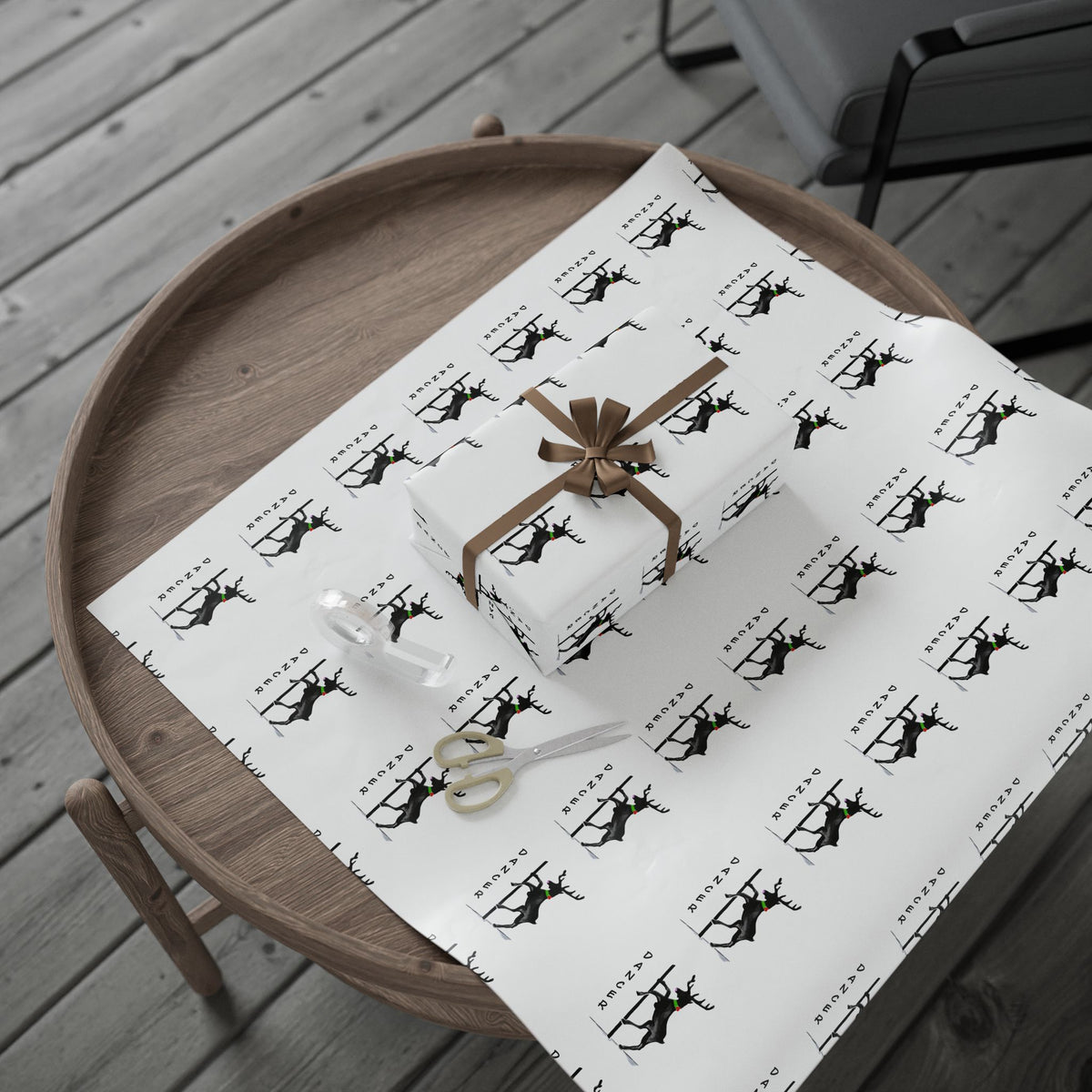 Black and White "Dancer" Wrapping Paper - Designed by GIGI